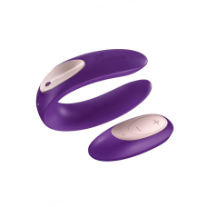 Вібратор для пар Satisfyer Double Plus Remote – пульт керування, стимуляція клітора та точки G, 2 моторчика