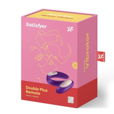 Вібратор для пар Satisfyer Double Plus Remote – пульт керування, стимуляція клітора та точки G, 2 моторчика