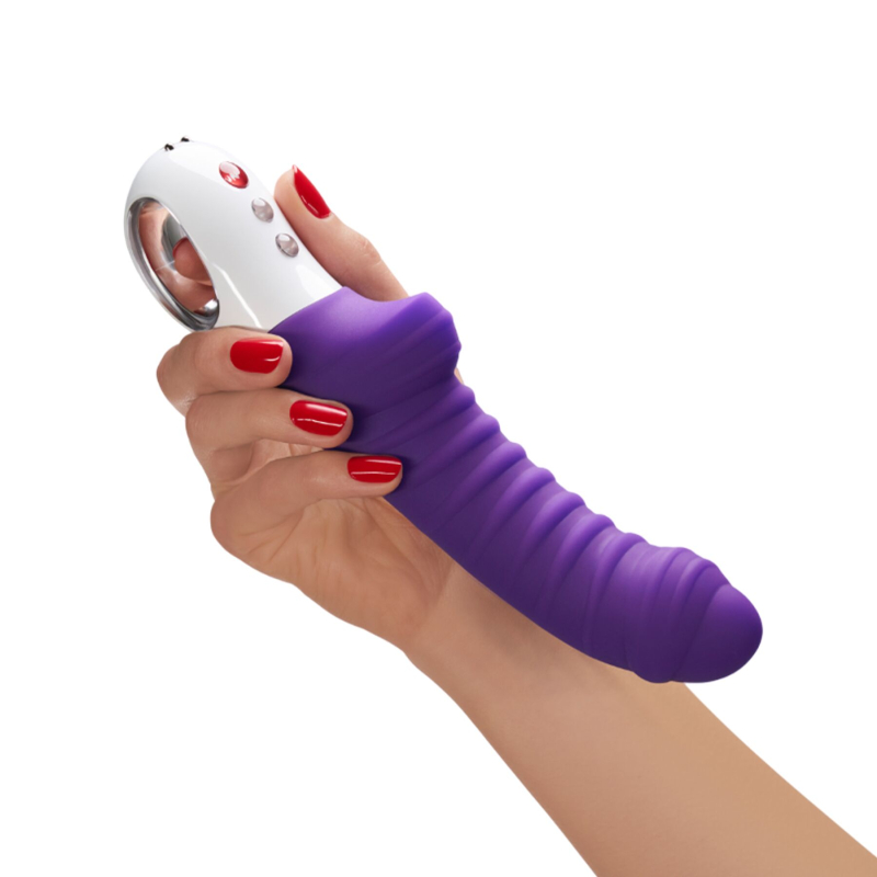 Вібратор для точки G – Fun Factory TIGER Violet – ребристий, 6 режимів та 6 швидкостей вібрації