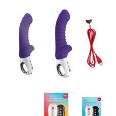 Вібратор для точки G – Fun Factory TIGER Violet – ребристий, 6 режимів та 6 швидкостей вібрації