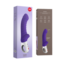 Вібратор для точки G – Fun Factory TIGER Violet – ребристий, 6 режимів та 6 швидкостей вібрації