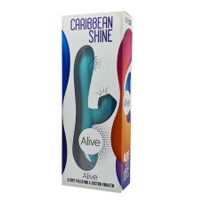 Вібратор-кролик Alive Caribbean Shine Blue 3в1 – пульсівна стимуляція точки G, вакуумна стимуляція клітора, вібромасаж