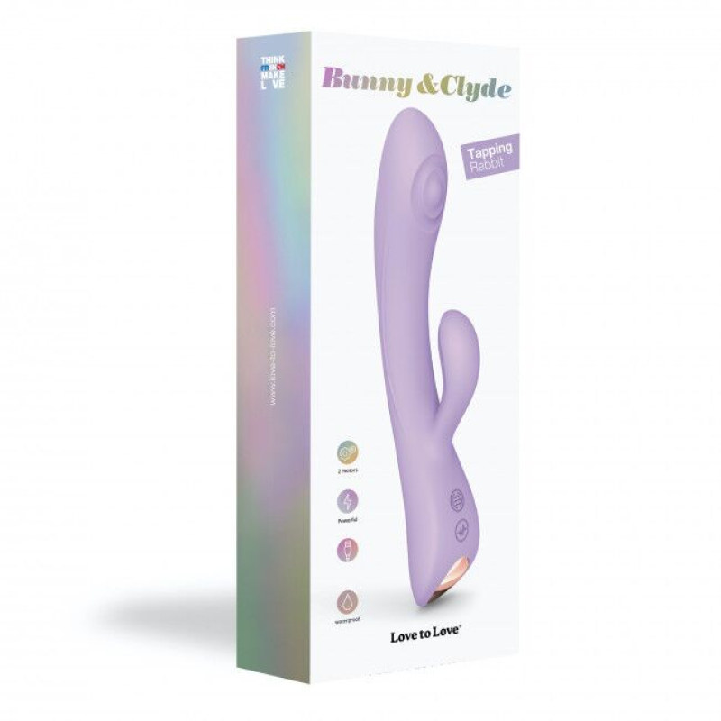 Вибратор-кролик – Love To Love Bunny&Clyde Viva Mauve – массаж точки G и клитора, перезаряжается