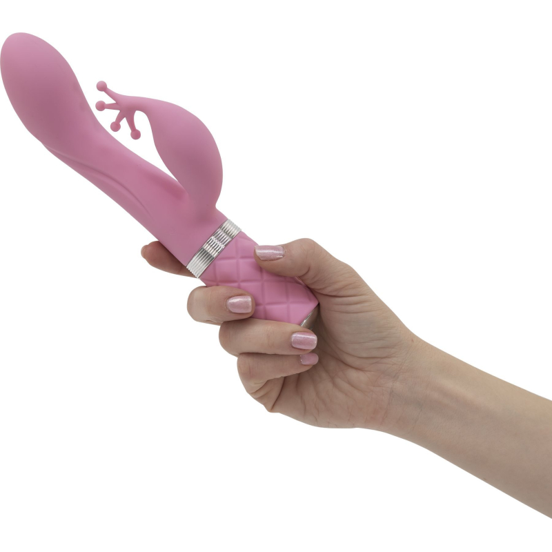 Вибратор-кролик – Pillow Talk Kinky Pink с кристаллом Сваровски, два мощных мотора