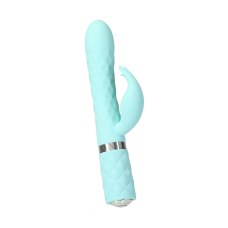 Вібратор-кролик з обертами та вібрацією – Pillow Talk Lively Teal – кристал Swarovski, подвійний мотор