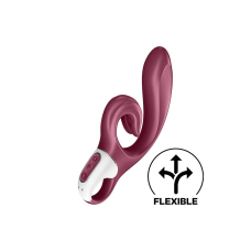 Вібратор-кролик з потрійним відростком – Satisfyer Love Me Red – гнучкий стовбур, 3 мотори, 12 вібро-режимів