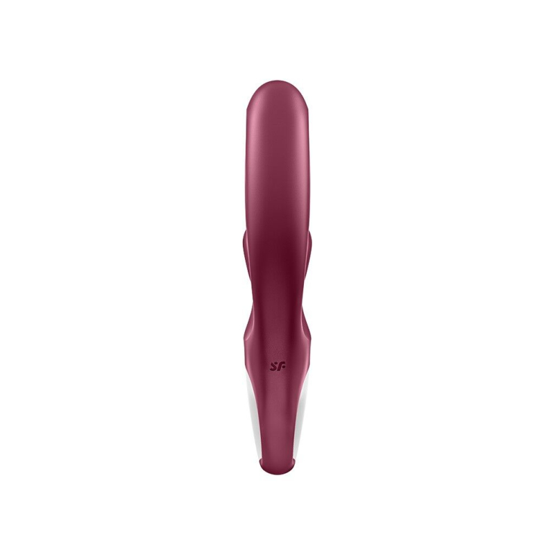 Вибратор-кролик с тройным отростком – Satisfyer Love Me Red – гибкий ствол, 3 мотора, 12 вибро-режимов