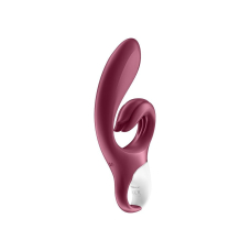 Вибратор-кролик с тройным отростком – Satisfyer Love Me Red – гибкий ствол, 3 мотора, 12 вибро-режимов