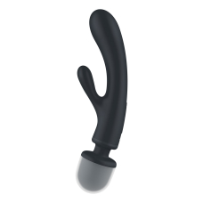 Вібратор-кролик з вібромасажером – Satisfyer Triple Lover Grey – 3 мотори, двойний вібратор