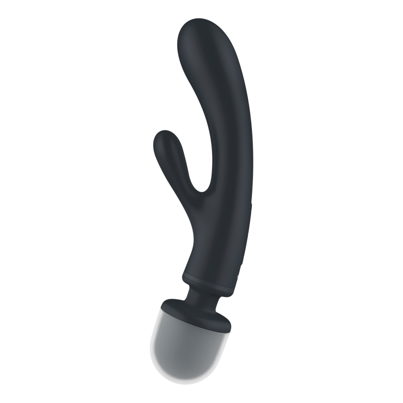 Вібратор-кролик з вібромасажером – Satisfyer Triple Lover Grey – 3 мотори, двойний вібратор