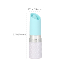 Вібратор-помада з язичком – Pillow Talk Lusty Teal – високоякісний силікон