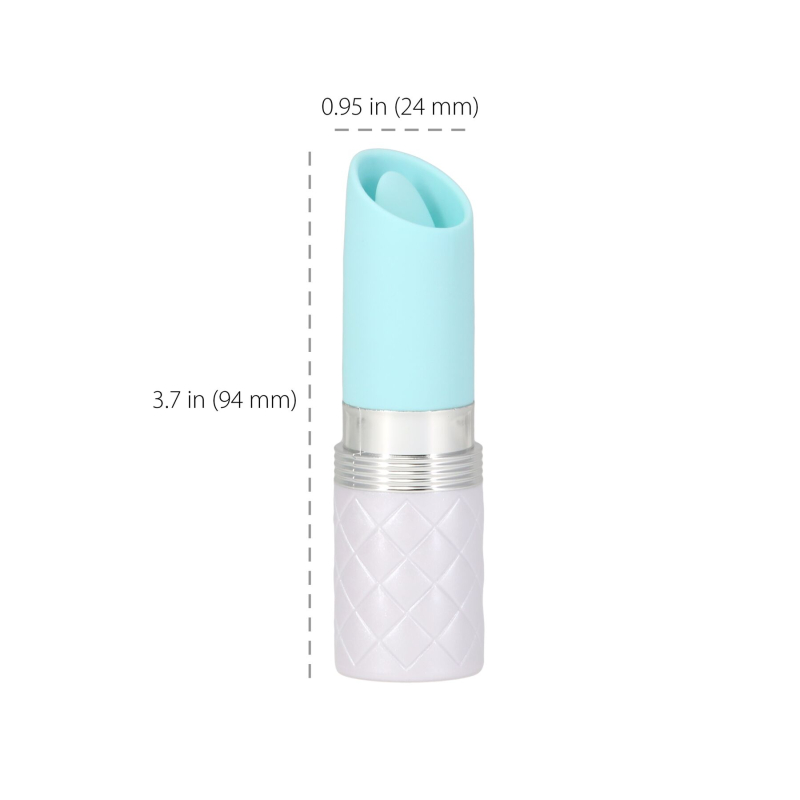 Вібратор-помада з язичком – Pillow Talk Lusty Teal – високоякісний силікон