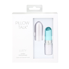 Вібратор-помада з язичком – Pillow Talk Lusty Teal – високоякісний силікон