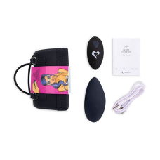 Вибратор в трусики – FeelzToys Panty Vibrator Black – пульт, 6 режимов, сумочка