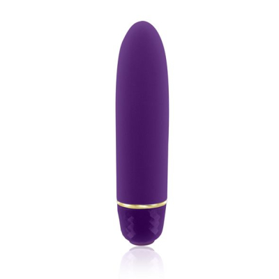 Віброкуля – RIANNE S Classique Vibe – 7 режимів, чохол-косметичка Deep Purple