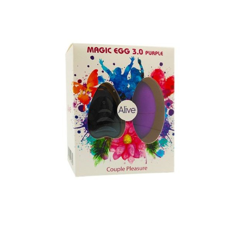 Віброяйце – Alive Magic Egg 3.0 Purple – пульт керування, регульована потужність