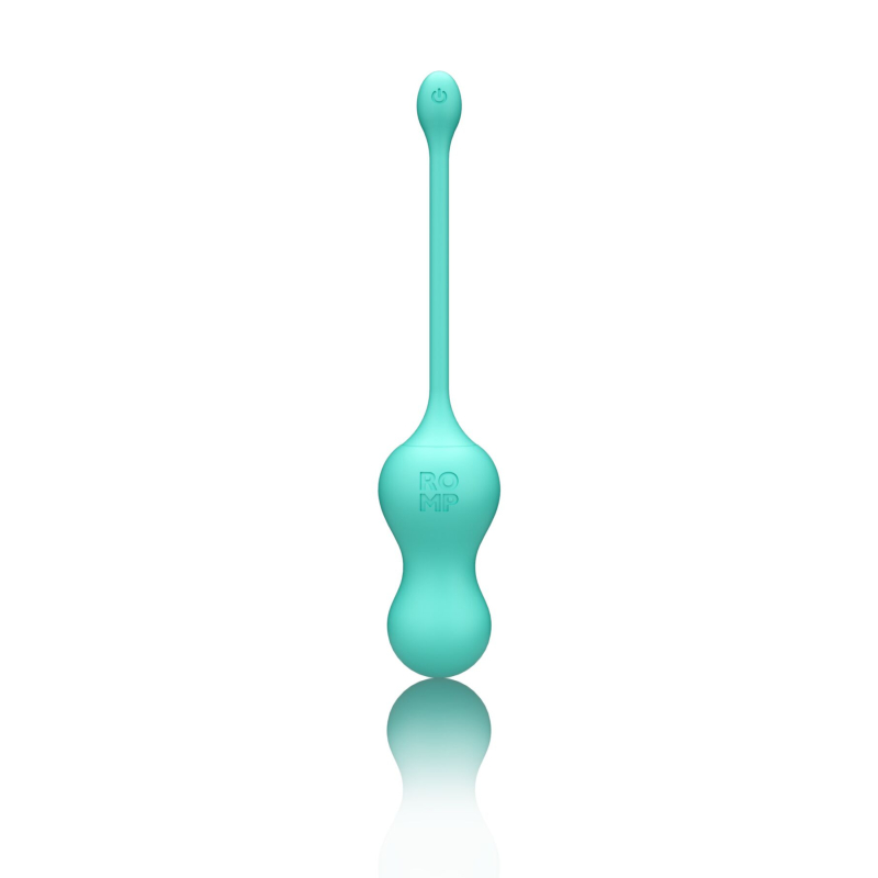 Віброяйце для точки G – Romp Cello Light Teal – пульт керування, 4 режими + 6 рівнів інтенсивності