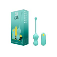 Віброяйце для точки G – Romp Cello Light Teal – пульт керування, 4 режими + 6 рівнів інтенсивності