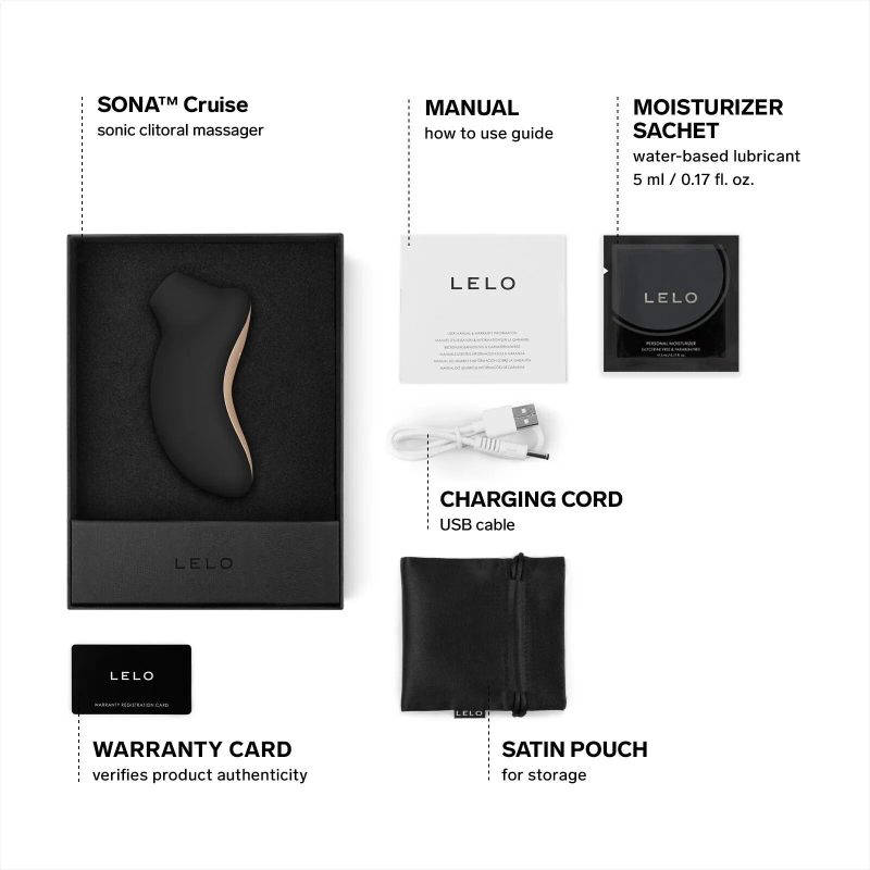 Звуковий стимулятор – LELO SONA Cruise Black