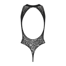 Ажурный бодистокинг с эффектом шнуровки Obsessive B129 teddy Черный S/M/L, черный, с доступом
