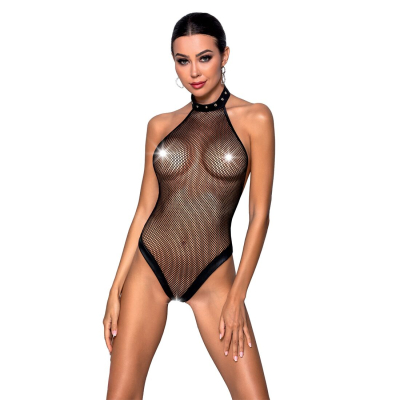 Боді–халтер з відкритим доступом Passion MOONLIGHT BODY S/M чорний колір