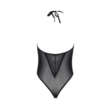 Боді Passion DROSERA BODY Чорний, 2XL/3XL, високі вирізи, верх на зав’язках