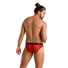 Чоловічі напівпрозорі труси Passion 031 SLIP MIKE 2XL/3XL Червоний, під леопард