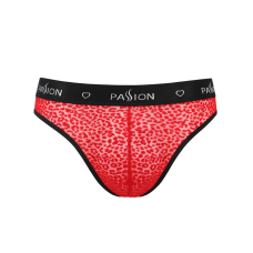 Чоловічі напівпрозорі труси Passion 031 SLIP MIKE 2XL/3XL Червоний, під леопард
