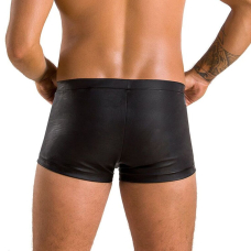 Чоловічі шкіряні боксери з клапаном Passion 050 SHORT PATRICK L/XL Чорний колір