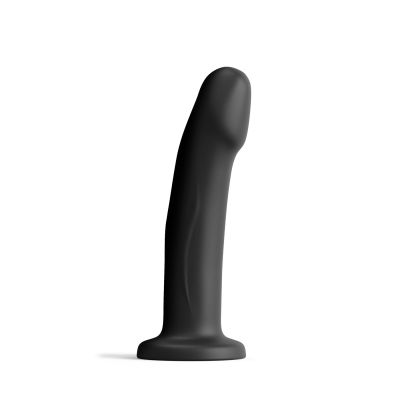 Вигнутий напівреалістичний дилдо Dorcel Real Pleasure M Black 17,5 см із широкою основою