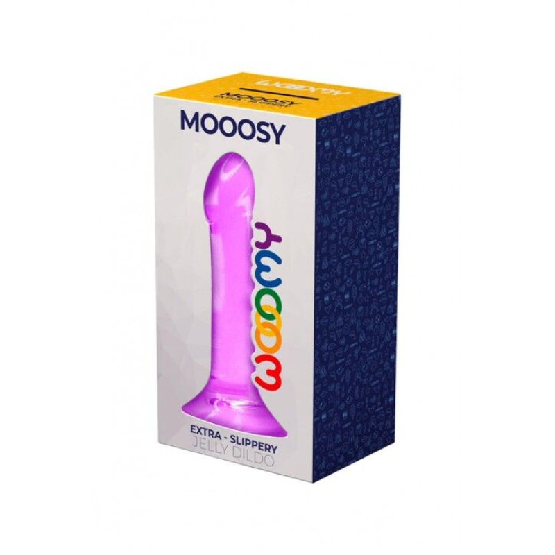 Фаллоимитатор Woomoy Mooosy, с присоской, совместимый со страпоном, длина 18 см, диаметр 4.5 см