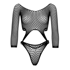 Еротичне боді Leg Avenue Top bodysuit with thong back Чорний колір