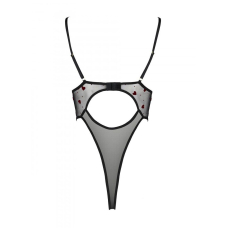 Еротичний боді з малюнком Passion LOVELIA BODY L/XL, чорний колір