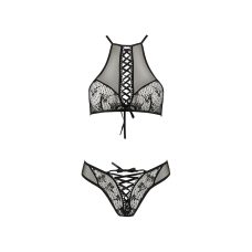 Еротичний комплект Passion AZALIA SET 2XL/3XL, чорний колір
