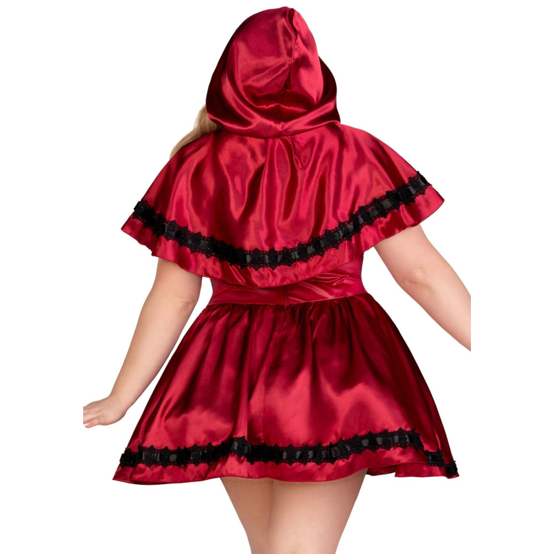 Еротичний костюм Червоної шапочки Leg Avenue Gothic Червоний Riding Hood 1X–2X, сукня, накидка