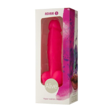 Фалоімітатор Alive Adam Pink S, двошаровий, силікон + Silexpan, довжина 19 см, діам. 3.5 см