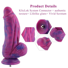 Фалоімітатор для секс-машин Hismith Silicone Fantasy Series Dildo, система KlicLok, довжина 24 см