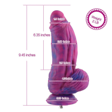 Фалоімітатор для секс-машин Hismith Silicone Fantasy Series Dildo, система KlicLok, довжина 24 см