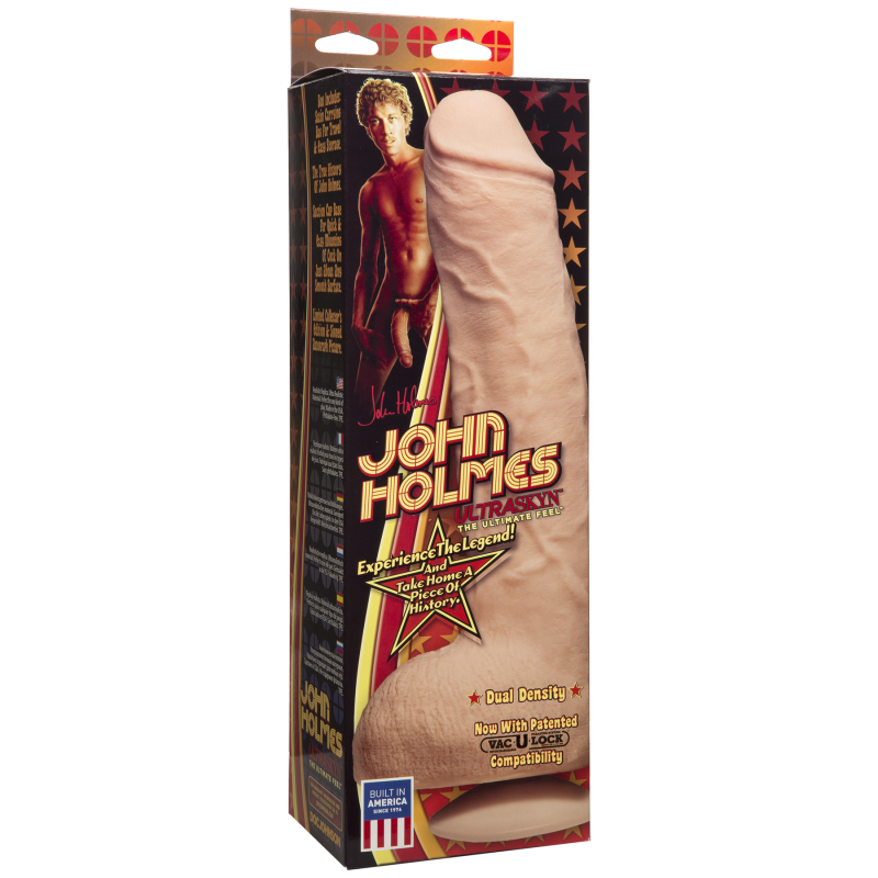 Великий фалоімітатор Doc Johnson John Holmes (ULTRASKYN, Vac-U-Lock), довжина 31 см, діам. 6 см