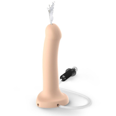 Фалоімітатор з еякуляцією Strap-On-Me Dildo Cum Flesh, довжина 19.6 см, діам. 3.6 см, силікон, насадка для страпону