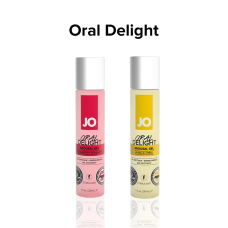 Гель для оральных ласк JO Oral Delight – Strawberry Sensation (30 мл), эффект холод-тепло
