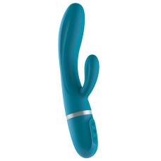 Гнучкий вібратор-кролик Liebe Bend It Plus Ocean Blue, 2 мотори, 10 режимів