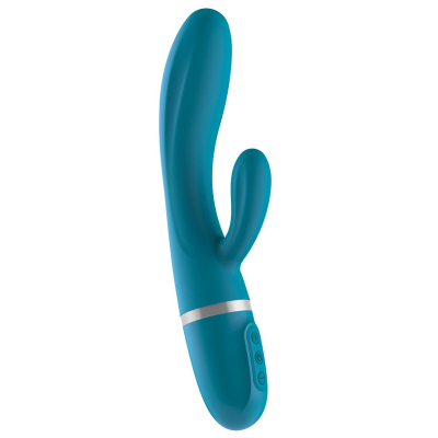 Гнучкий вібратор-кролик Liebe Bend It Plus Ocean Blue, 2 мотори, 10 режимів