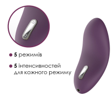 Кліторальний вібратор у трусики Svakom Echo Violet – 5 режимів вібрацій та 5 рівнів інтенсивності, розмір 9×2 см