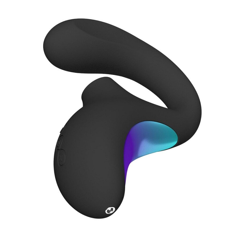 Кліторально-вагінальний звуковий стимулятор – LELO Enigma WAVE Black – 3 типи стимуляції, гнучкий стовбур