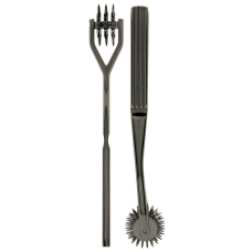 Колесо Вартенберга с 3 рядами зубцов Doc Johnson Kink- Spike - Solid Metal Pinwheel - 3 Whe