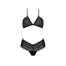Комплект Passion KERRIA BIKINI Чорний, L/XL, бралет і трусики–бікіні