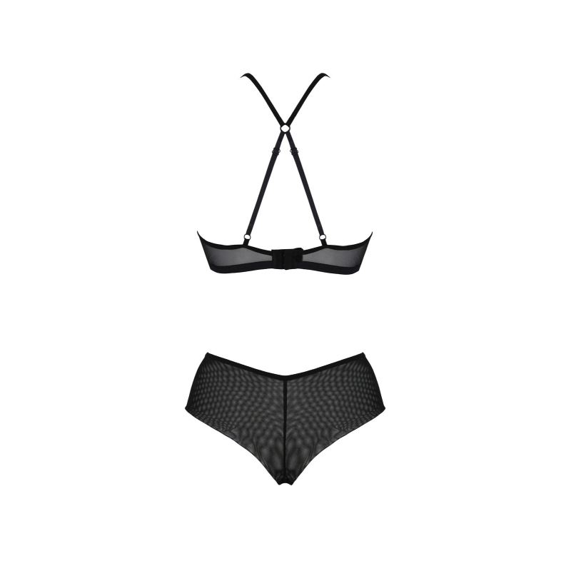 Комплект Passion KERRIA BIKINI Чорний, L/XL, бралет і трусики–бікіні