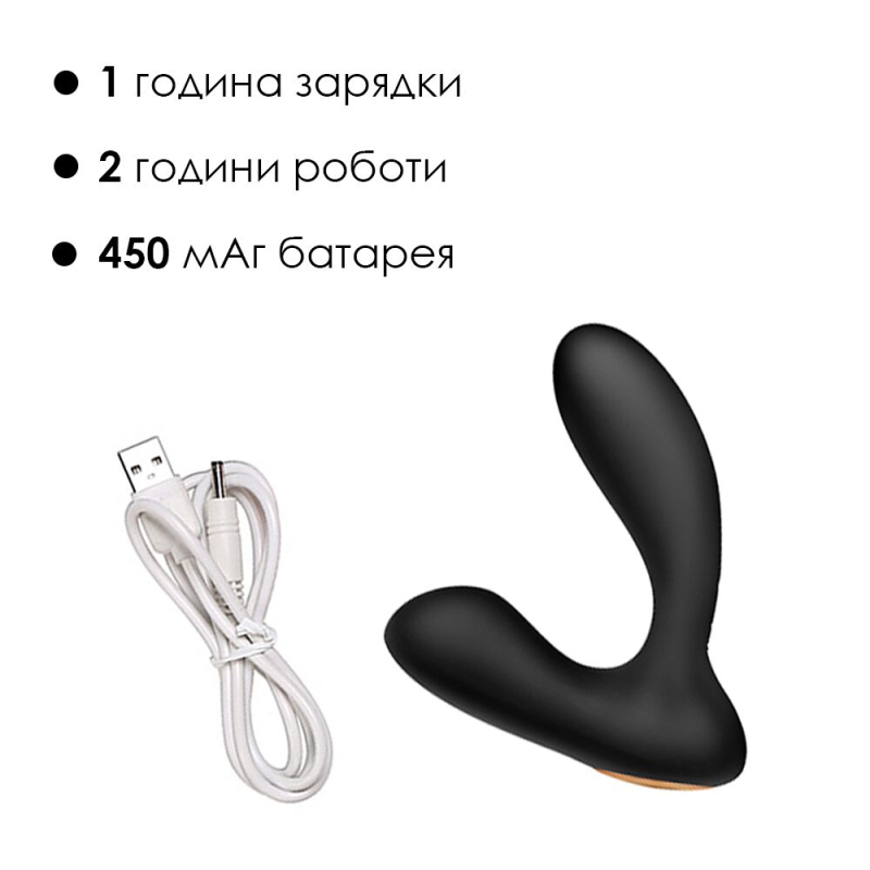 Массажер простаты и вибратор точки G с пультом ДК Svakom Vick Black
