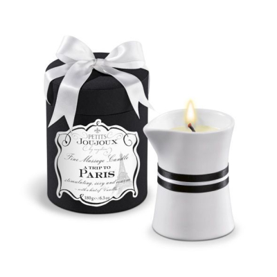 Массажная свеча Petits Joujoux - Paris - Vanilla and Sandalwood (190 г) роскошная упаковка